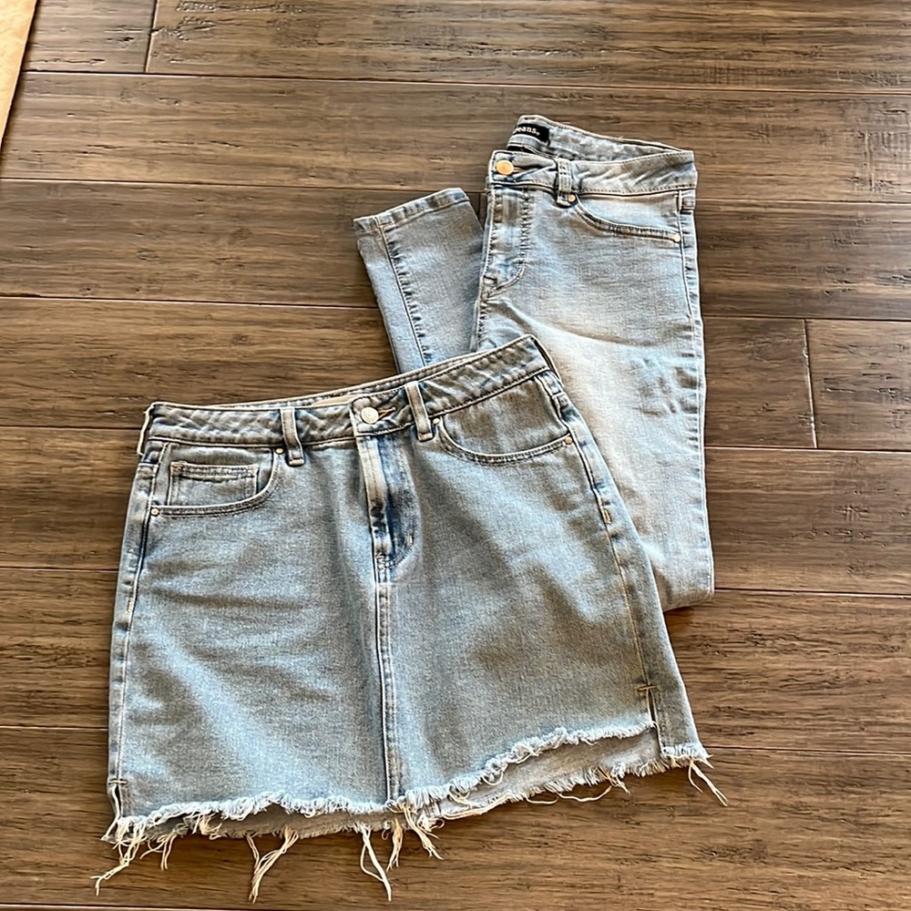 PAC SUN Denim jean skirt size 26